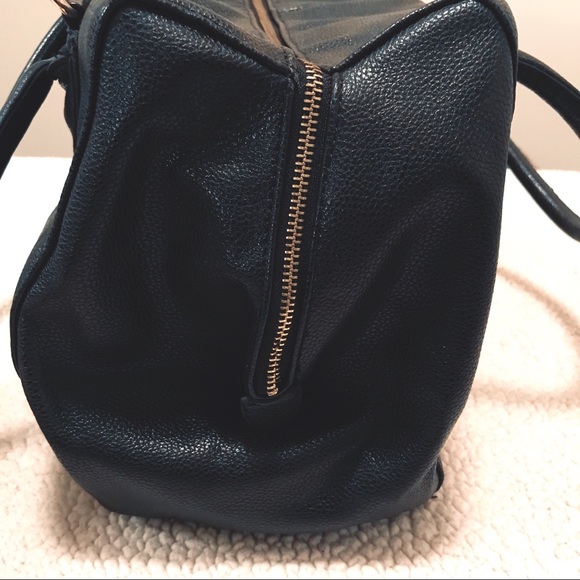 New York & Company Black Leather Satchel - Picture 4 of 8